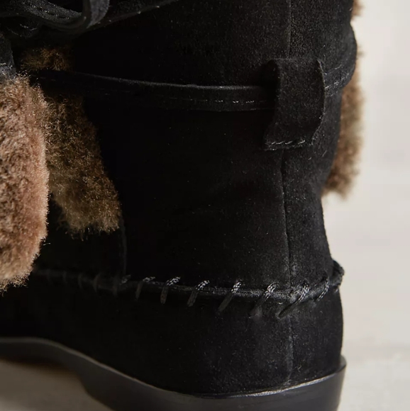 Cynthia Vincent Hustle Shearling Moccasin Boot - Picture 5 of 8